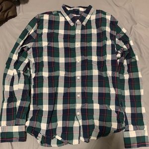J Crew slim large plaid button down